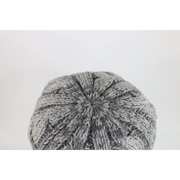 Vtg Y2K Babydoll Abercrombie & Fitch Wool Blend Chunky Cable Knit Winter Beanie main image 4